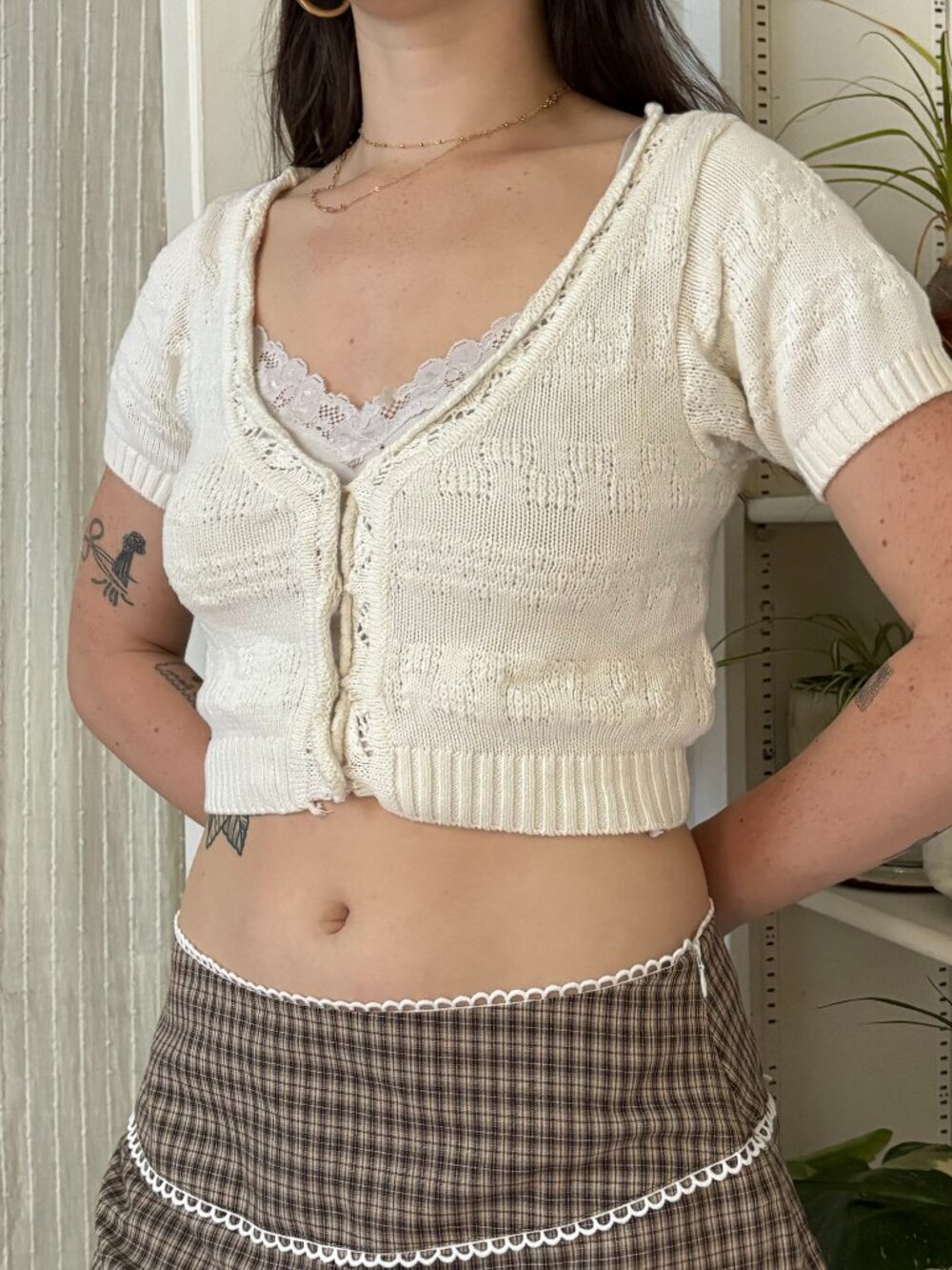 Urban Outfitters Knit Cardigan Crop Top